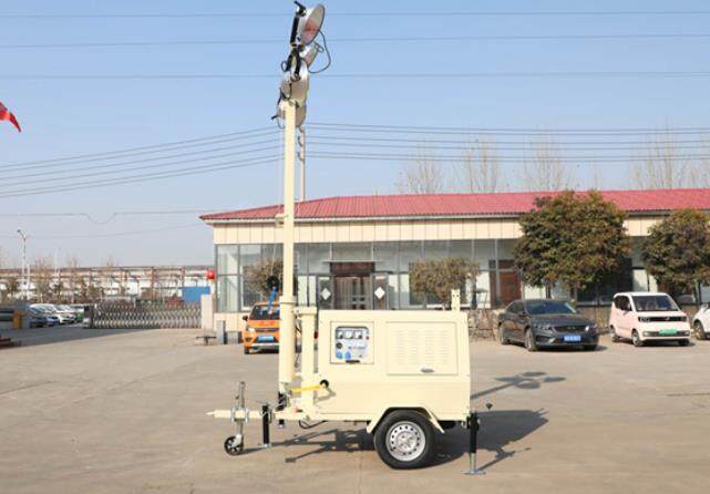 翔工的照明燈車，哪里需要哪里搬